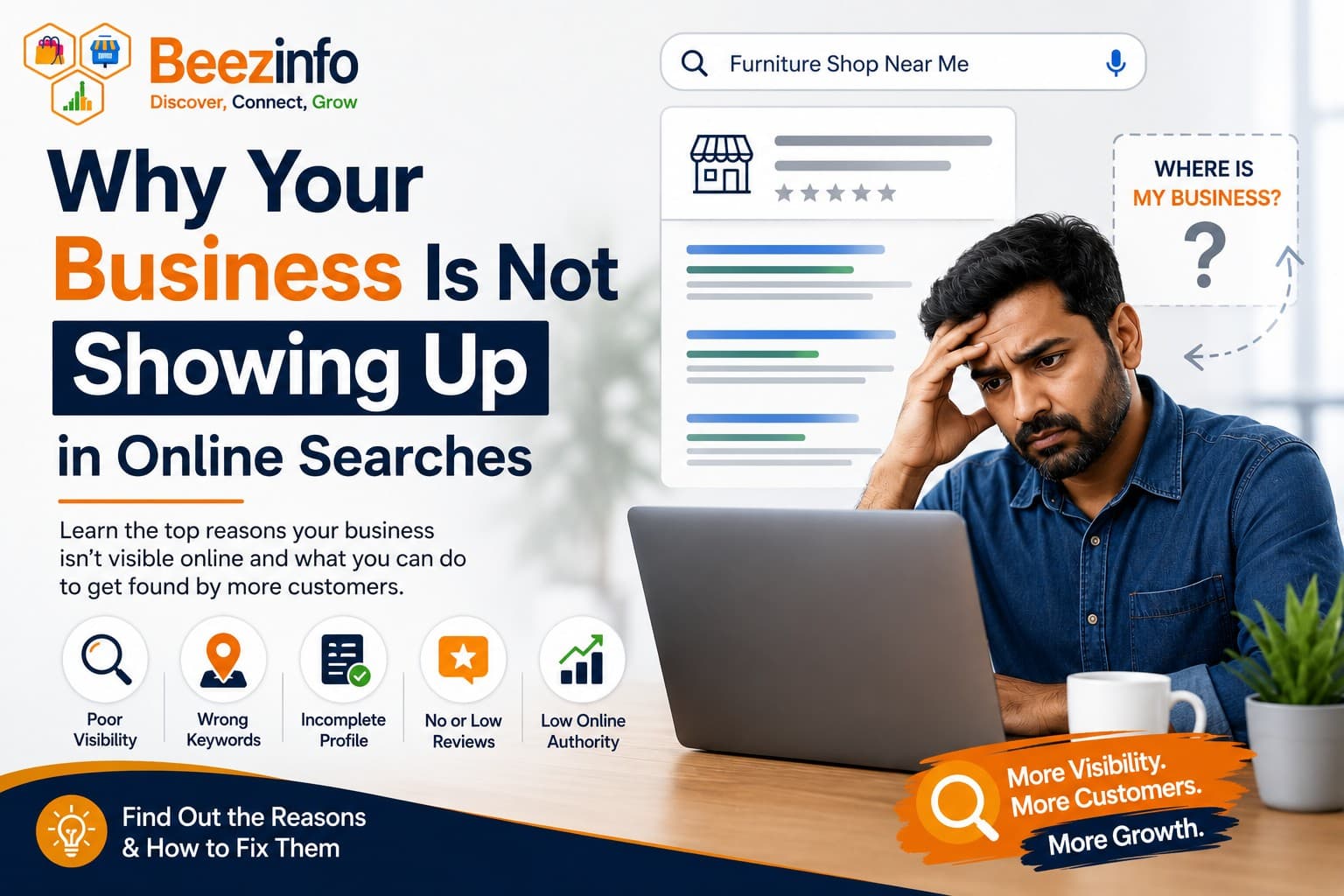 Why Your Business Is Not Showing Up in Online Searches